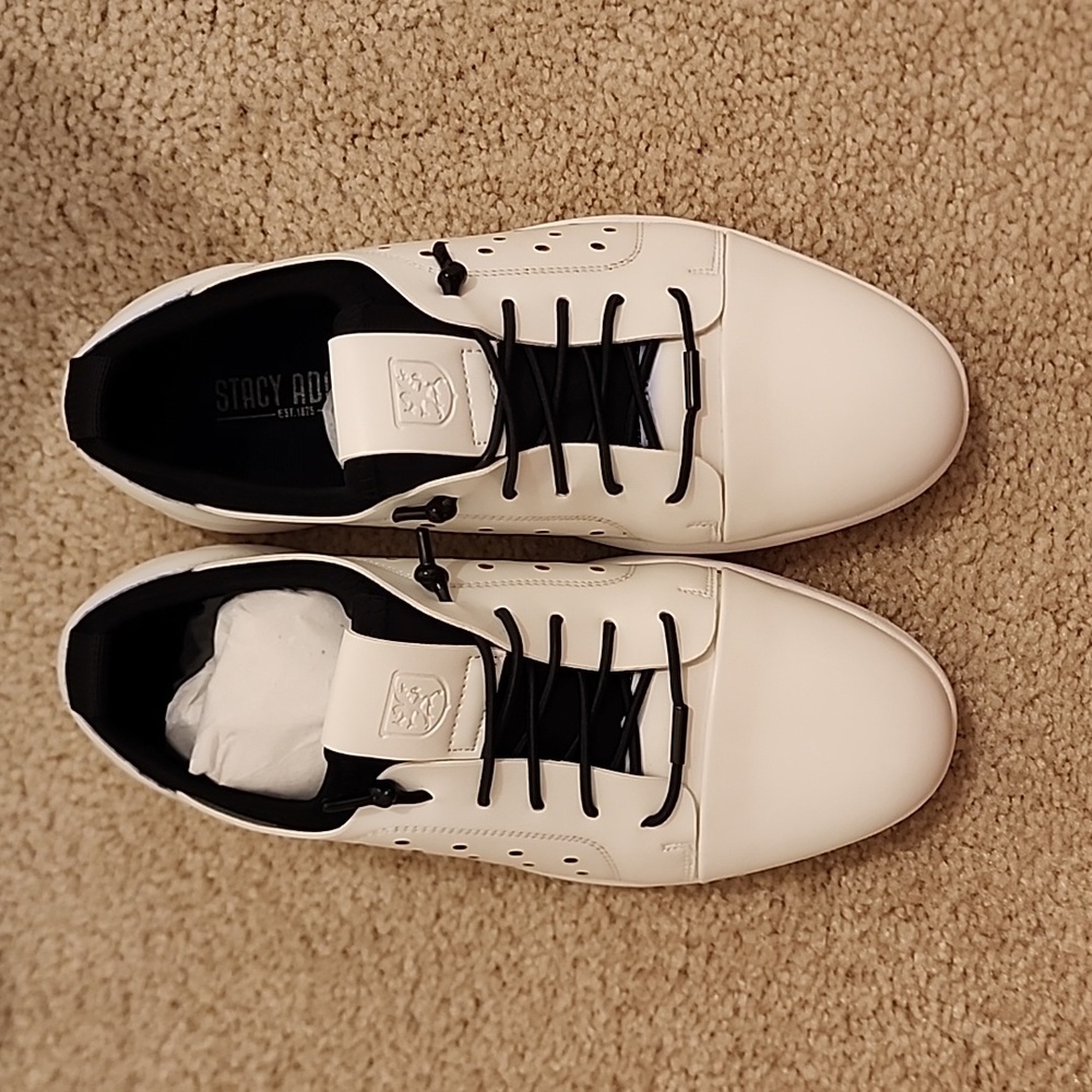 Stacy Adams Boys Halden Elastic Lace Sneaker **NEW** size 3.5